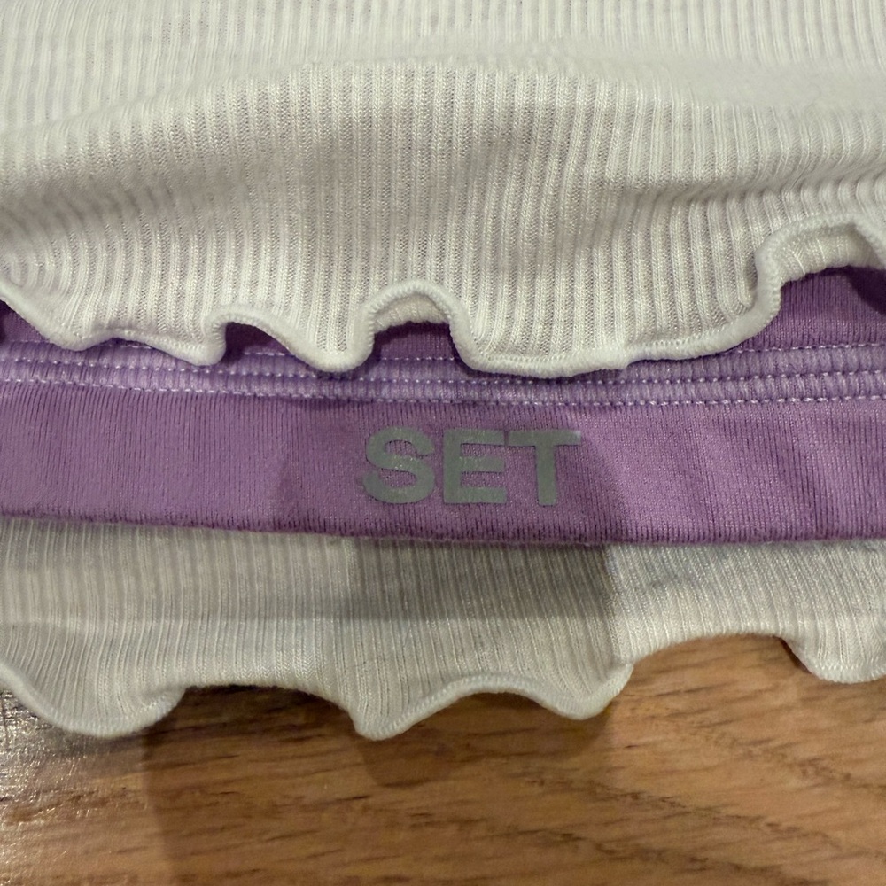 Set Active x Parke Ruffle Sports Bra - Picture 2 of 4